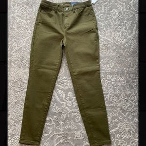 Army green jeans